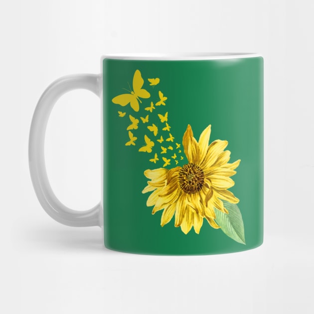 Butterfly Sunflower, Sunflower, Butterfly, Summer Gift,vacation 2020, by AYN Store 